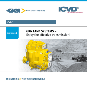 GKN LAND SYSTEMS – Enjoy the effective transmission! ICVD Gearboxes