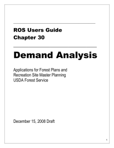 Demand Analysis ROS Users Guide Chapter 30