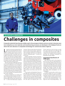 Challenges in composites TECHNOLOGY &amp; INNOVATION