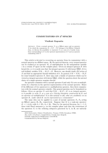 PUBLICATIONS DE L’INSTITUT MATHÉMATIQUE Nouvelle série, tome 97(111) (2015), 125–137 DOI: 10.2298/PIM140205001K