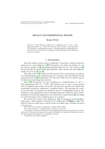 PUBLICATIONS DE L’INSTITUT MATHÉMATIQUE Nouvelle série, tome 97(111) (2015), 11–21 DOI: 10.2298/PIM141125001P