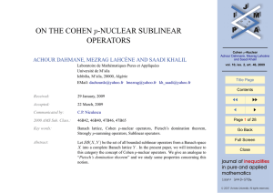 ON THE COHEN p-NUCLEAR SUBLINEAR OPERATORS