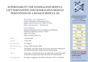 SUPERSTABILITY FOR GENERALIZED MODULE LEFT DERIVATIONS AND GENERALIZED MODULE