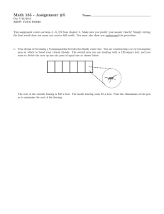 Math 165 - Assignment #5