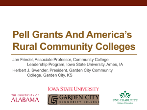 Pell Grants And America’s Rural Community Colleges