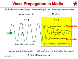 Wave Propagation in Media