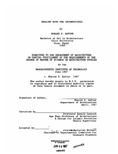DEALING WITH THE  INCOMPATIBLE1 S. ASFOUR Cairo University