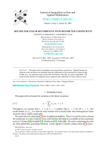 Journal of Inequalities in Pure and Applied Mathematics