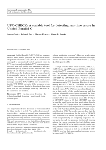 UPC-CHECK: A scalable tool for detecting run-time errors in