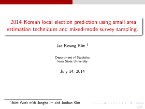 2014 Korean local election prediction using small area