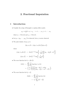 2. Fractional Imputation 1 Introduction