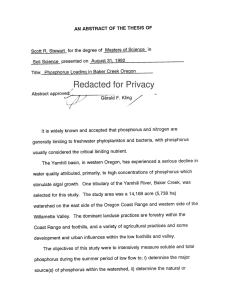 ,Redacted for Privacy AN ABSTRACT OF THE THESIS OF
