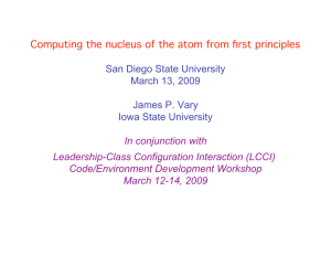 Computing the nucleus of the atom from first principles