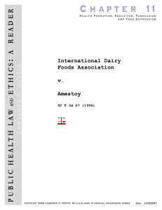 International Dairy Foods Association v. Amestoy