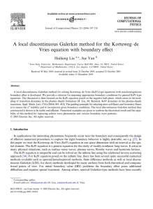 A local discontinuous Galerkin method for the Korteweg–de Hailiang Liu