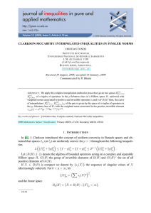 CLARKSON-MCCARTHY INTERPOLATED INEQUALITIES IN FINSLER NORMS Communicated by R. Bhatia