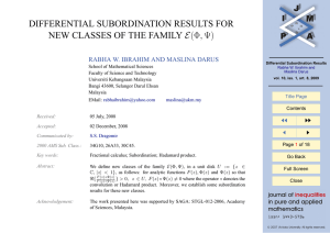 DIFFERENTIAL SUBORDINATION RESULTS FOR NEW CLASSES OF THE FAMILY E(Φ, Ψ)