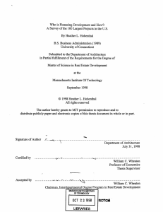 Who  is Financing  Development and How?: (1989)