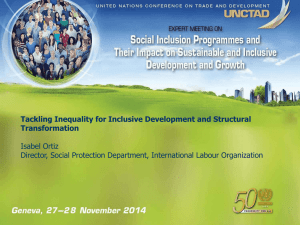 Tackling Inequality for Inclusive Development and Structural Transformation  Isabel Ortiz
