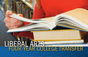 LIBERAL ARTS FOUR-YEAR COLLEGE TRANSFER
