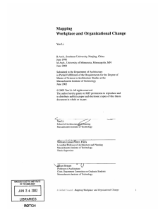 Mapping Workplace  and Organizational  Change