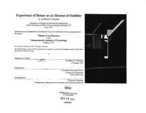 Experience  of  House  as an Illusion ... by Bachelor  of Science in Electrical  Engineering