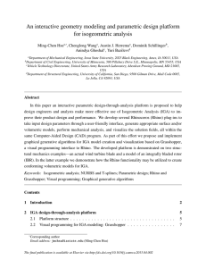 An interactive geometry modeling and parametric design platform for isogeometric analysis