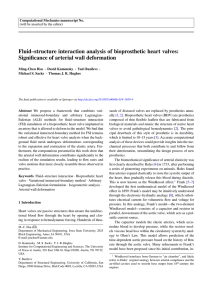 Fluid–structure interaction analysis of bioprosthetic heart valves: