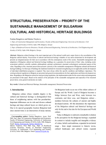 STRUCTURAL PRESERVATION – PRIORITY OF THE SUSTAINABLE MANAGEMENT OF BULGARIAN