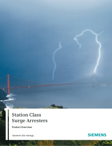 Station Class Surge Arresters Product Overview Answers for energy.