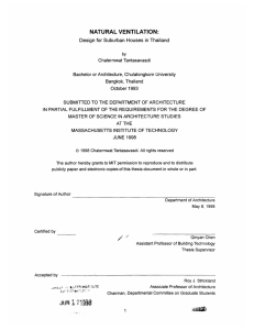 NATURAL VENTILATION: Design for Suburban  Houses  in Thailand