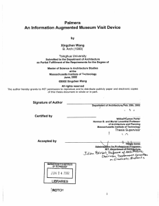 Palmera Device An  Information  Augmented  Museum Visit