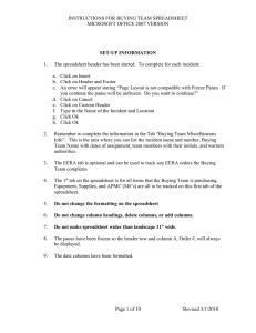 INSTRUCTIONS FOR BUYING TEAM SPREADSHEET MICROSOFT OFFICE 2007 VERSION  1.