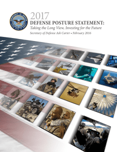 2017  DEFENSE POSTURE STATEMENT: Taking the Long View, Investing for the Future