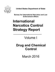 International Narcotics Control Strategy Report Volume I