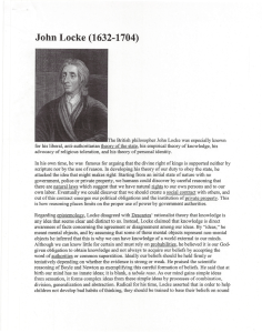 (1632-1704) John Locke
