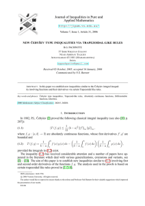 Journal of Inequalities in Pure and Applied Mathematics  NEW ˇ