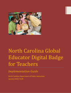 North Carolina Global Educator Digital Badge for Teachers