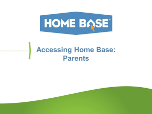 Accessing Home Base: Parents