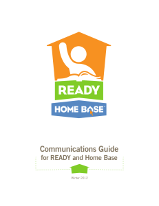 Communications Guide for READY and Home Base Winter 2012