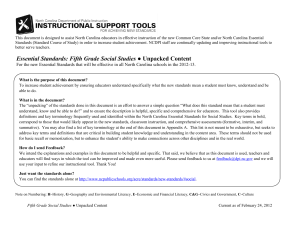This document is designed to assist North Carolina educators in effective...