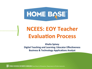 NCEES:	EOY	Teacher Evalua2on	Process