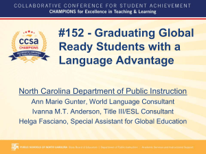 #152 - Graduating Global Ready Students with a Language Advantage