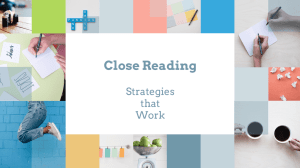 Close Reading Strategies that
