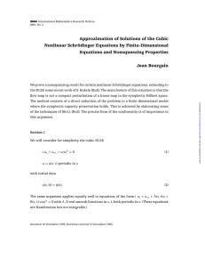 Approximation of Solutions of the Cubic Equations and Nonsqueezing Properties