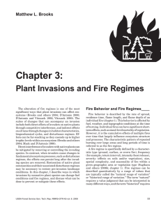 Chapter 3: Plant Invasions and Fire Regimes Matthew L. Brooks