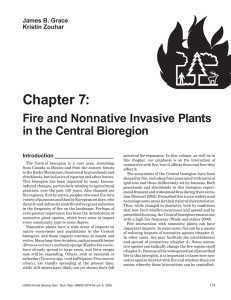 Chapter 7: Fire and Nonnative Invasive Plants in the Central Bioregion