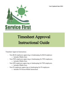 Timesheet Approval Instructions: Includes fillable form