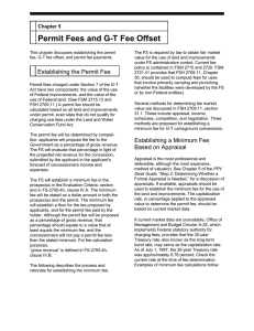 Permit Fees and G-T Fee Offset Chapter 5