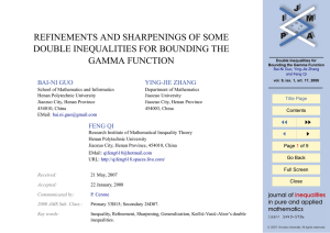 REFINEMENTS AND SHARPENINGS OF SOME DOUBLE INEQUALITIES FOR BOUNDING THE GAMMA FUNCTION